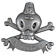 Gary Baseman Skull and Crossbones Pin